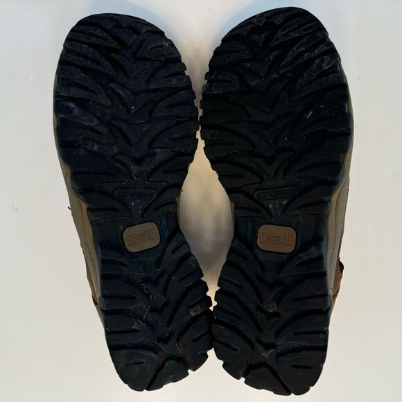 Duluth Trading Co Wild Boar Oiled Leather Sandals Brown 10 Wide 10W Adjustable - Picture 9 of 11